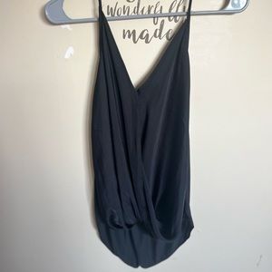 Naked Zebra Button Flowy Tank